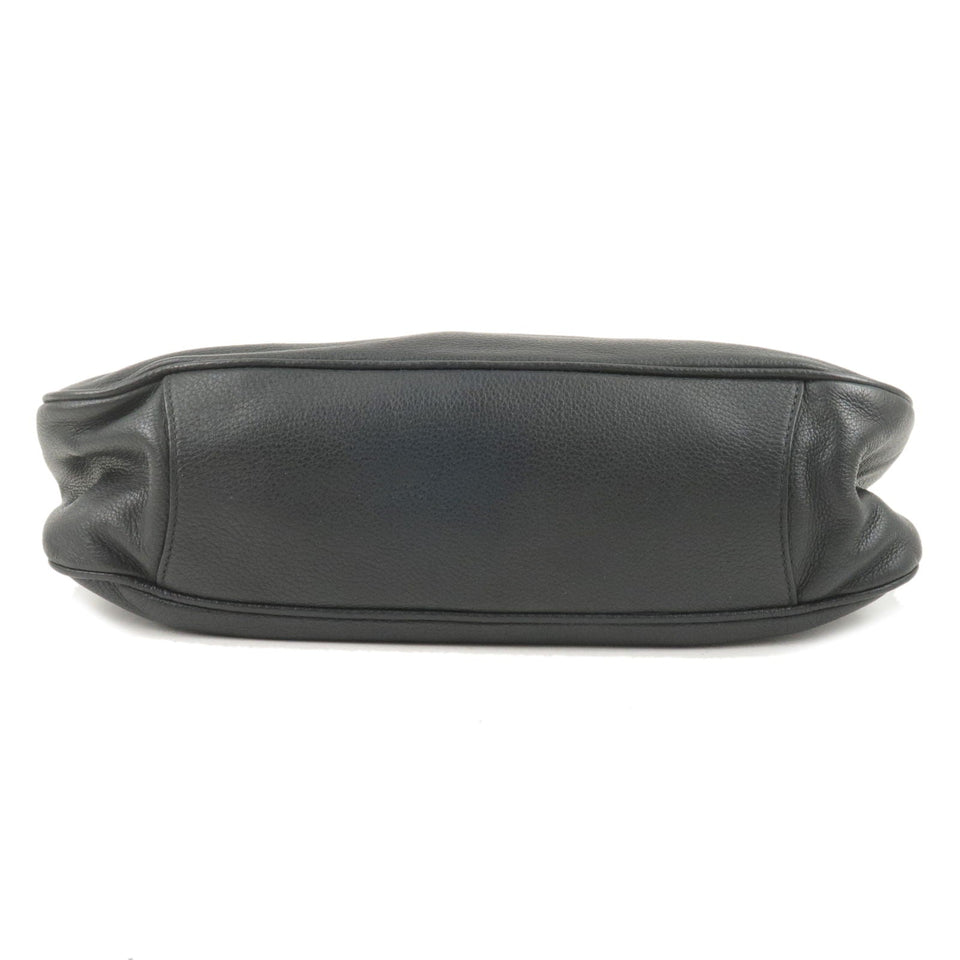 Prada Vitello Phenix Leather Shoulder Bag NERO Black B4894M