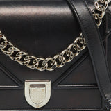 Dior Black Leather Small Diorama Flap Shoulder Bag