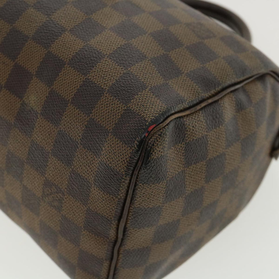 LOUIS VUITTON Damier Ebene Speedy 25 Hand Bag N41532 LV Auth 36510