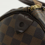 LOUIS VUITTON Damier Ebene Speedy 25 Hand Bag N41532 LV Auth 36510