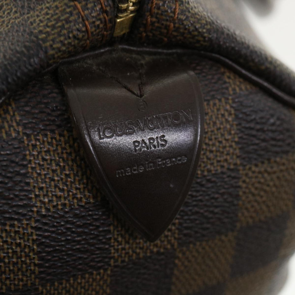 LOUIS VUITTON Damier Ebene Speedy 25 Hand Bag N41532 LV Auth 36510