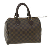 LOUIS VUITTON Damier Ebene Speedy 25 Hand Bag N41532 LV Auth 36510
