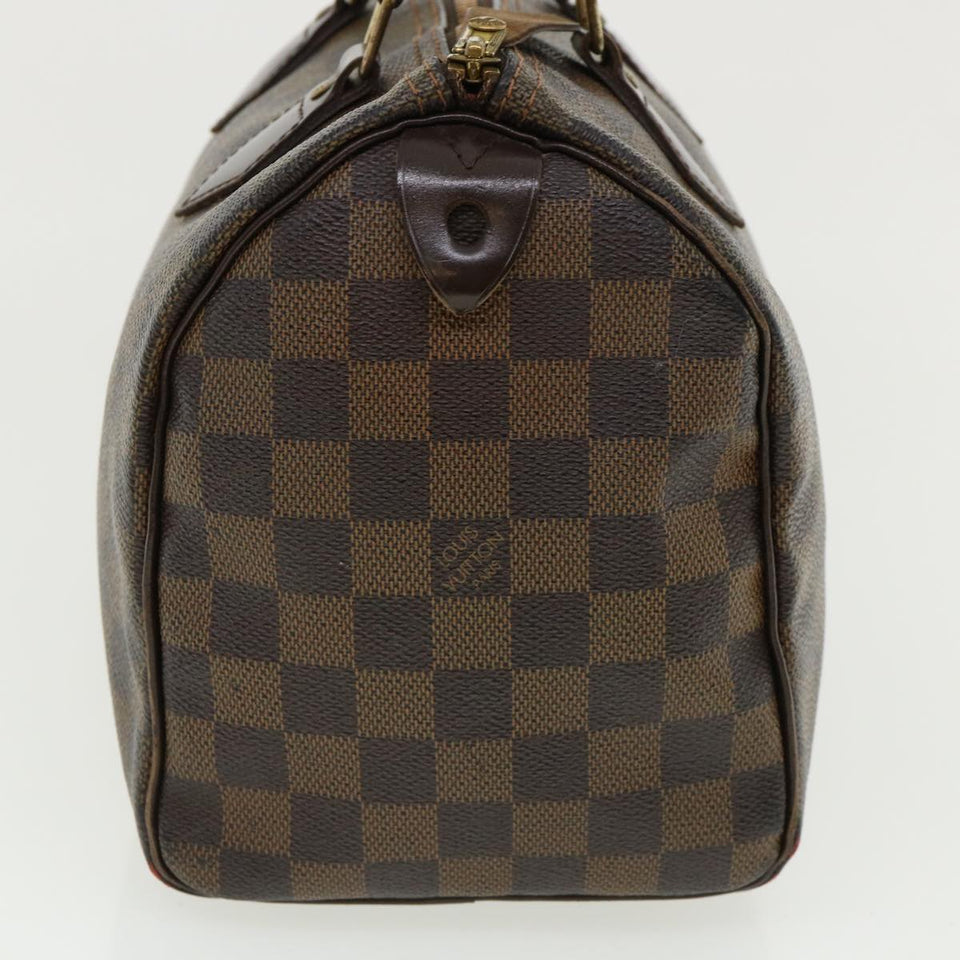 LOUIS VUITTON Damier Ebene Speedy 25 Hand Bag N41532 LV Auth 36510