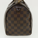 LOUIS VUITTON Damier Ebene Speedy 25 Hand Bag N41532 LV Auth 36510