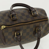 LOUIS VUITTON Damier Ebene Speedy 25 Hand Bag N41532 LV Auth 36510
