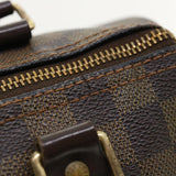 LOUIS VUITTON Damier Ebene Speedy 25 Hand Bag N41532 LV Auth 36510