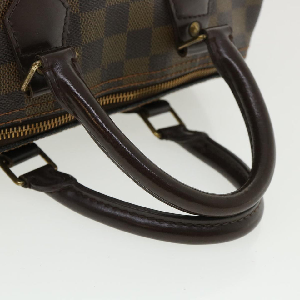 LOUIS VUITTON Damier Ebene Speedy 25 Hand Bag N41532 LV Auth 36510