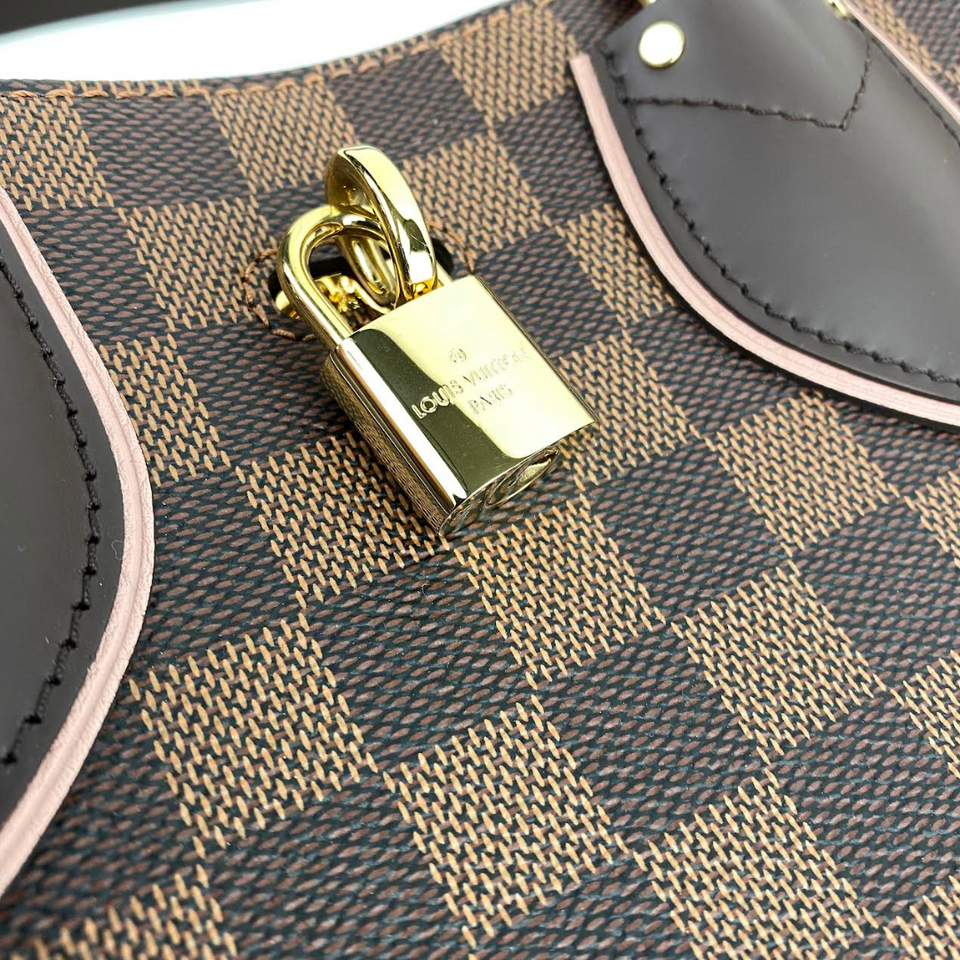 LOUIS VUITTON Normandy Bag Ebene w/Pink