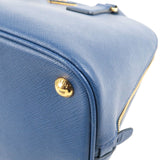 Prada Logo Leather 2Way Bag Shoulder Bag Bluette Blue 1BA837
