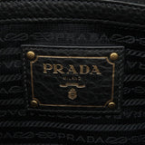 Prada Logo Leather Tote Bag Black 1BG100