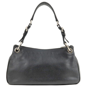 Prada Vitello Phenix Leather Shoulder Bag NERO Black B4894M