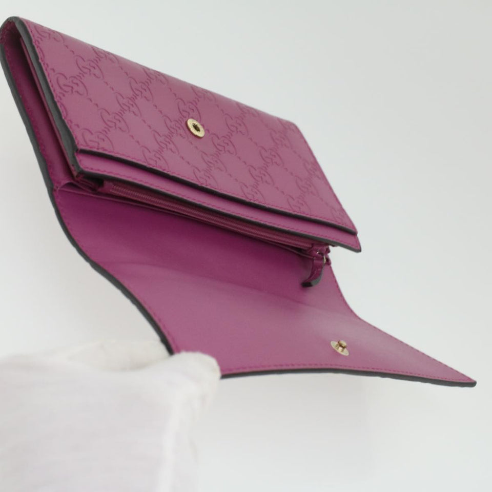 GUCCI ssima Long Wallet Pink 388679  36795