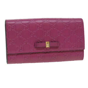 GUCCI ssima Long Wallet Pink 388679  36795
