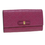 GUCCI ssima Long Wallet Pink 388679  36795