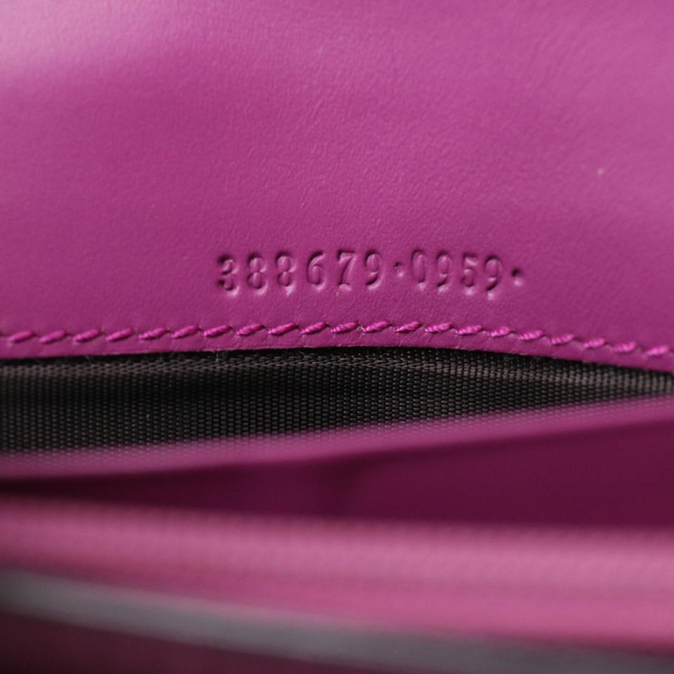 GUCCI ssima Long Wallet Pink 388679  36795