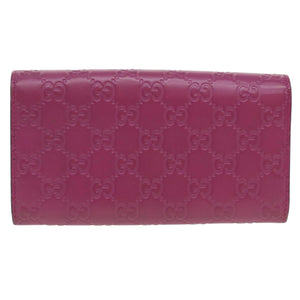 GUCCI ssima Long Wallet Pink 388679  36795