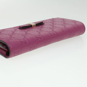 GUCCI ssima Long Wallet Pink 388679  36795