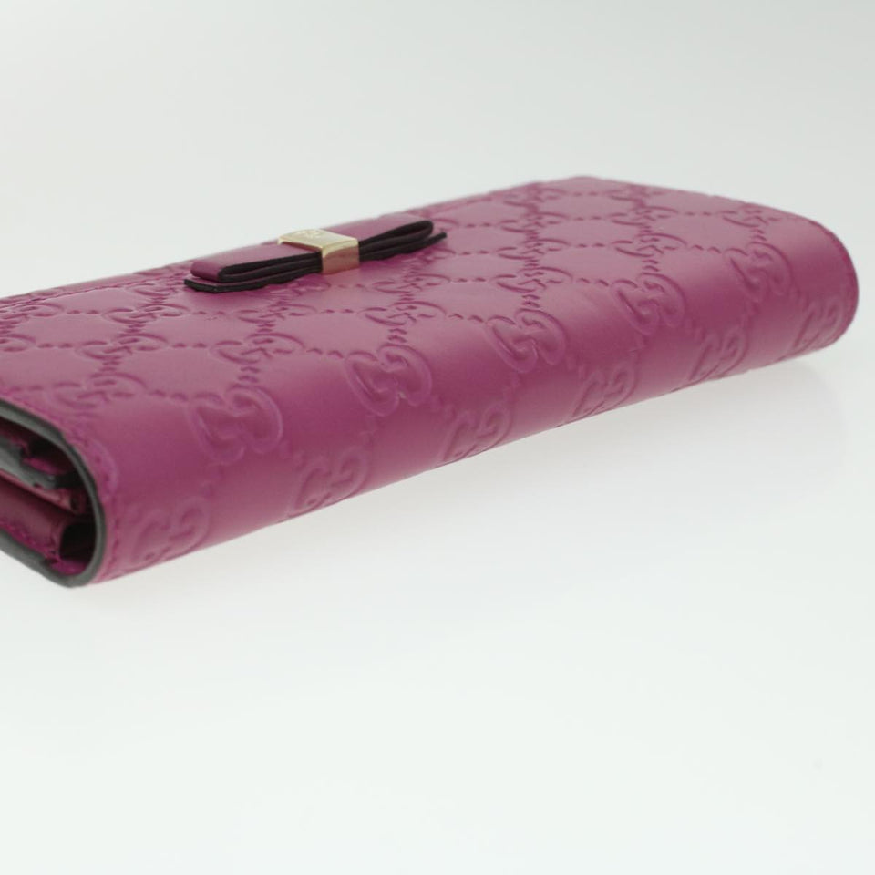 GUCCI ssima Long Wallet Pink 388679  36795
