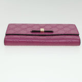 GUCCI ssima Long Wallet Pink 388679  36795