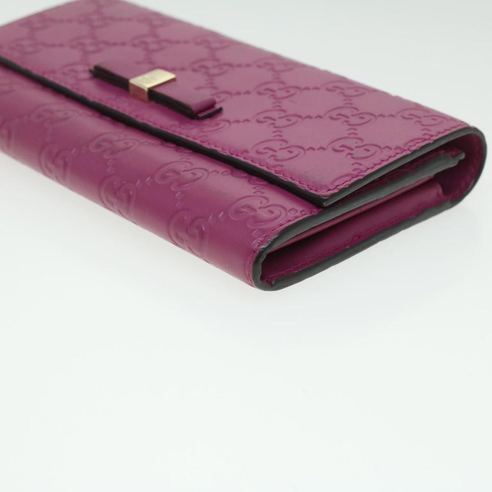 GUCCI ssima Long Wallet Pink 388679  36795