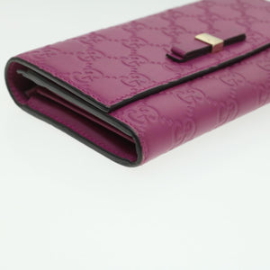 GUCCI ssima Long Wallet Pink 388679  36795
