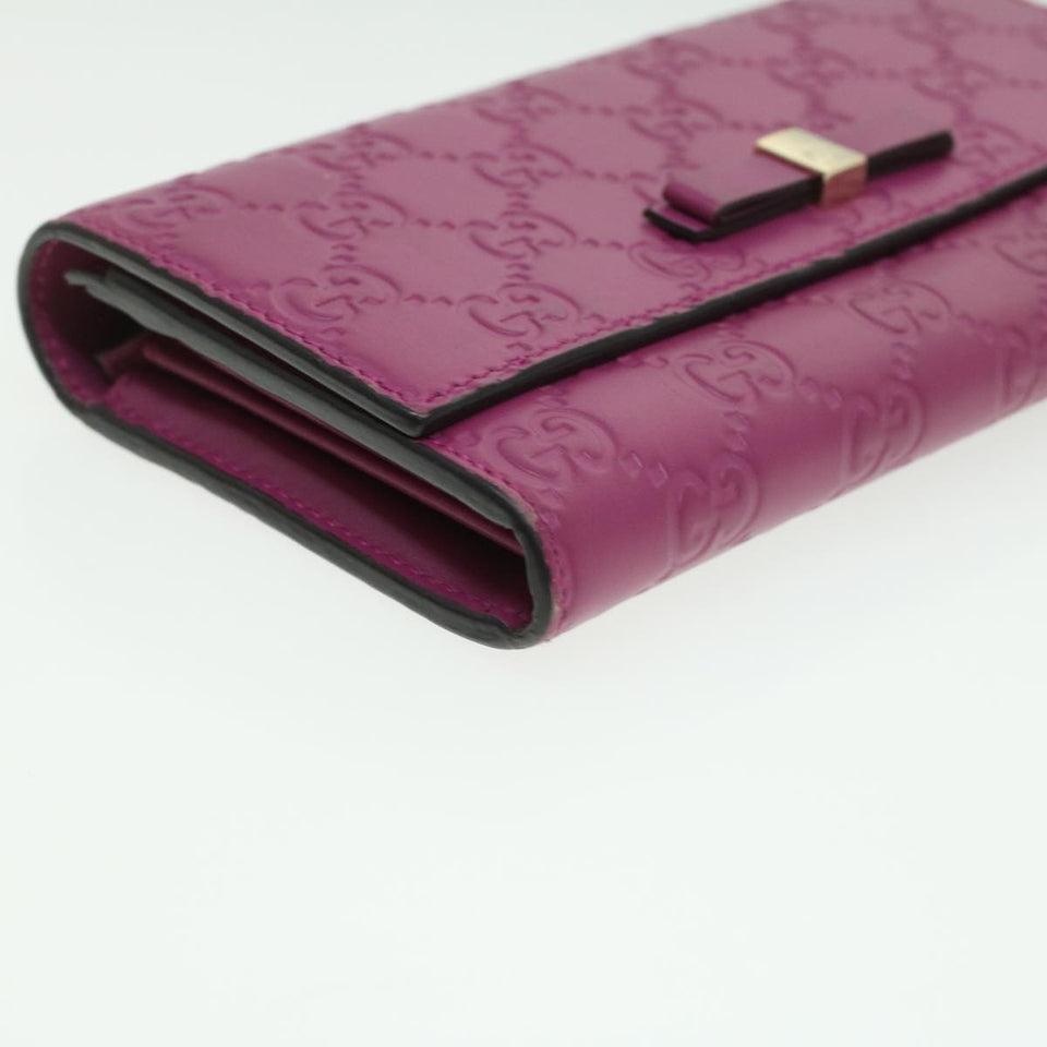 GUCCI ssima Long Wallet Pink 388679  36795