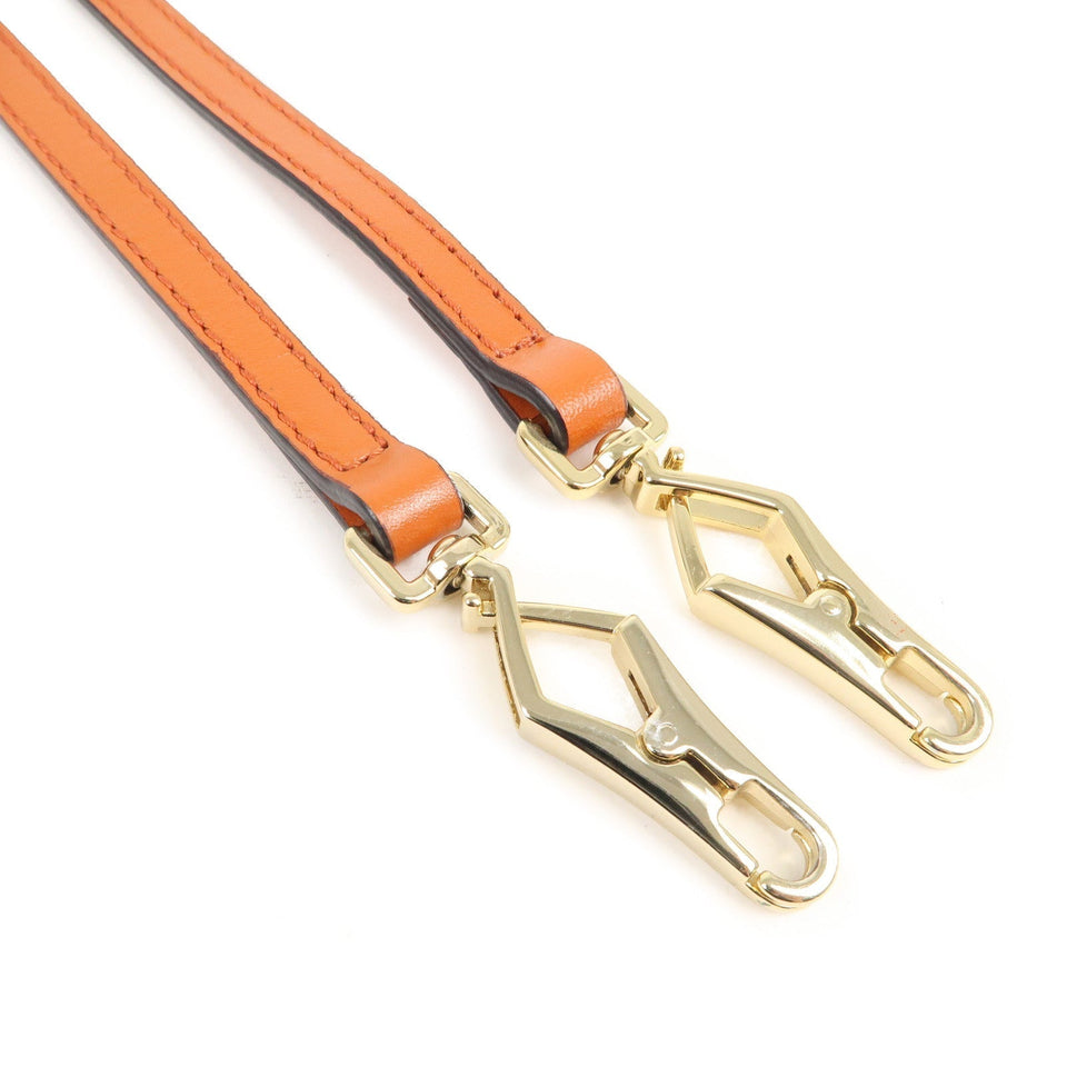 BURBERRY Nova Plaid PVC Leather Shoulder Bag Beige Orange 3888914