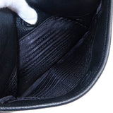 Prada Logo Leather Shoulder Bag Hand Bag Black 2VH019