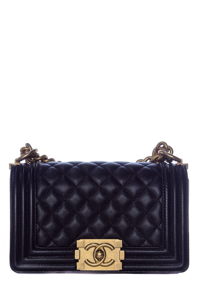 Chanel Black Small Boy Bag GHW Handbag