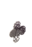 Chanel Fall 2012  Black & Silver Crystal  Brooch
