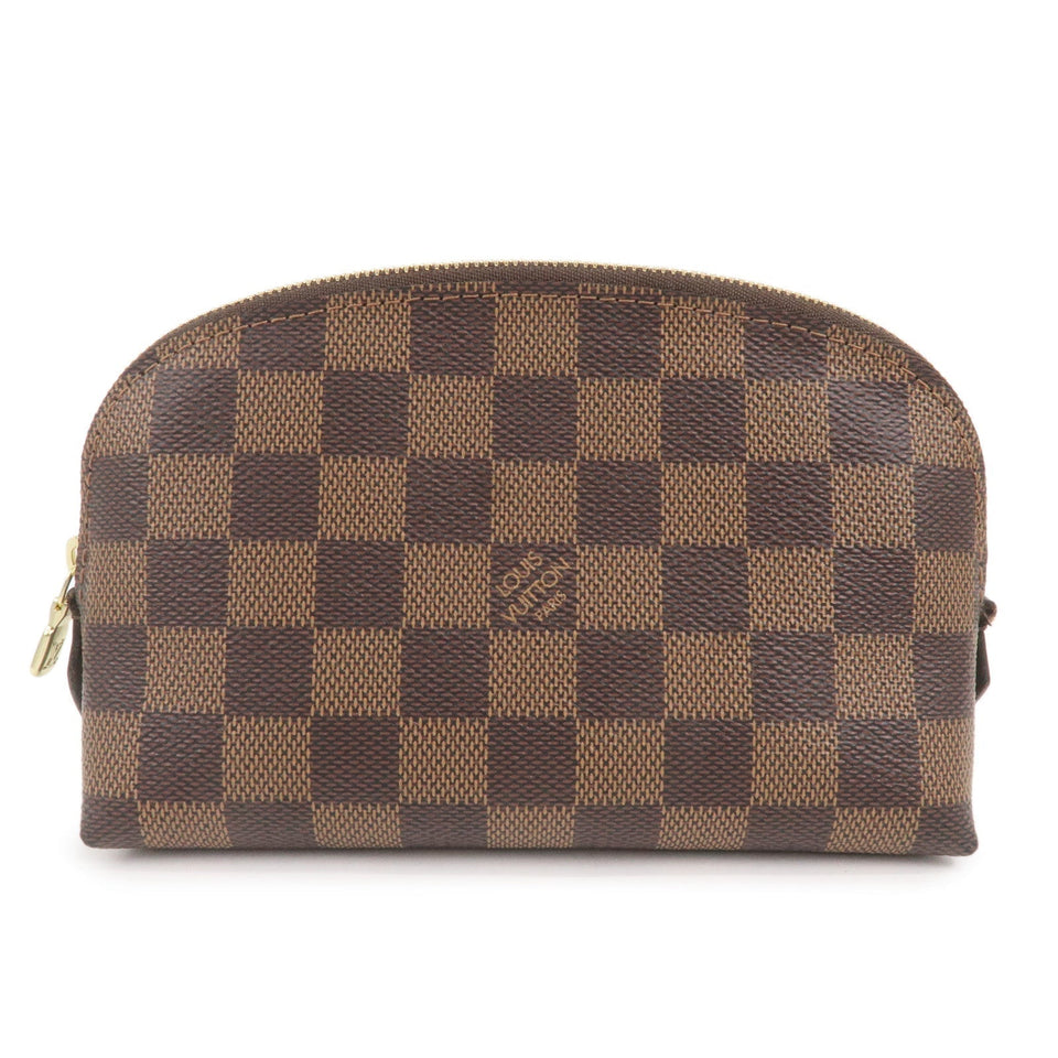 Louis Vuitton Damier Pochette Cosmetic Pouch Brown N47516