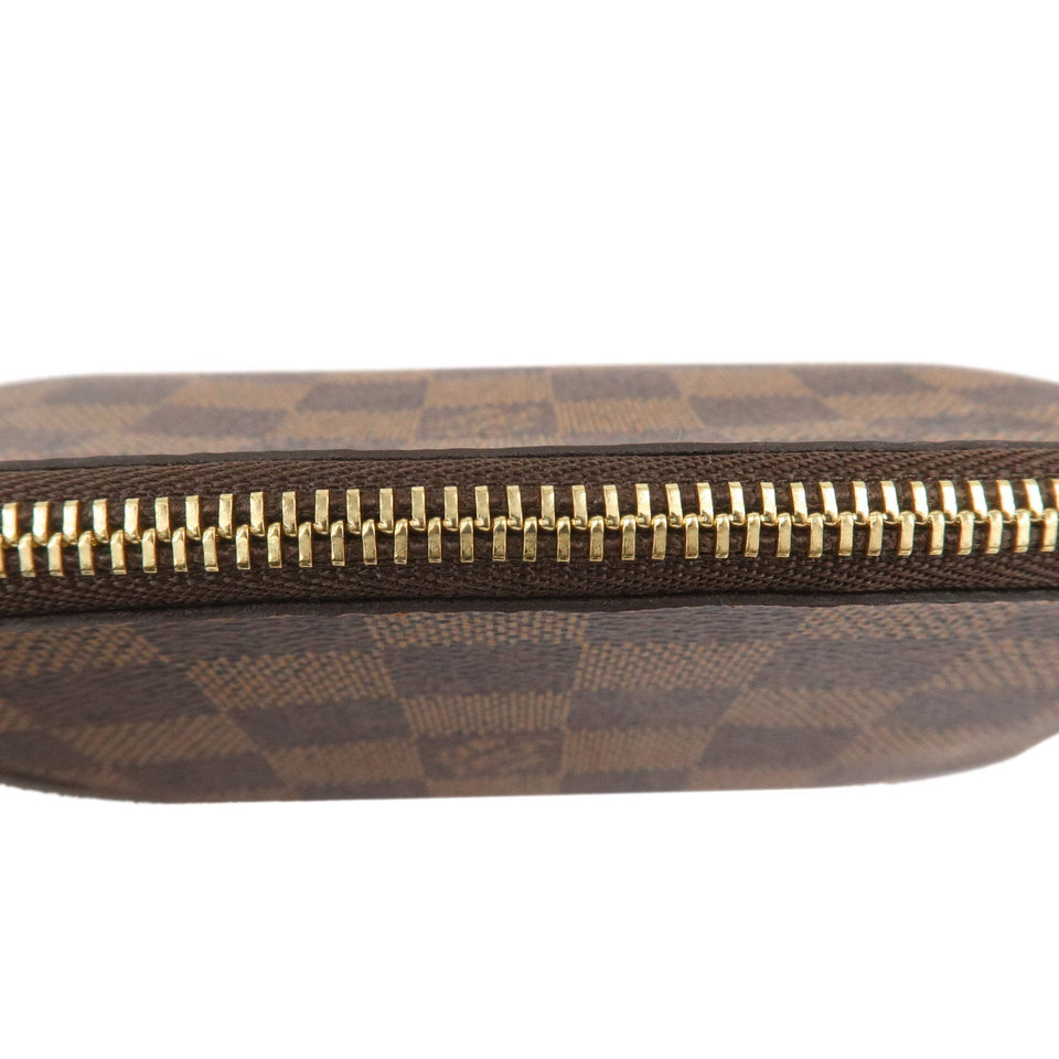 Louis Vuitton Damier Pochette Cosmetic Pouch Brown N47516