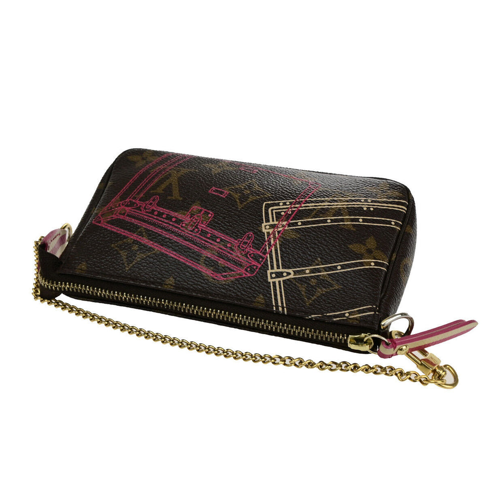 Louis Vuitton Mini Pochette Accessoires  Canvas Clutch Bag