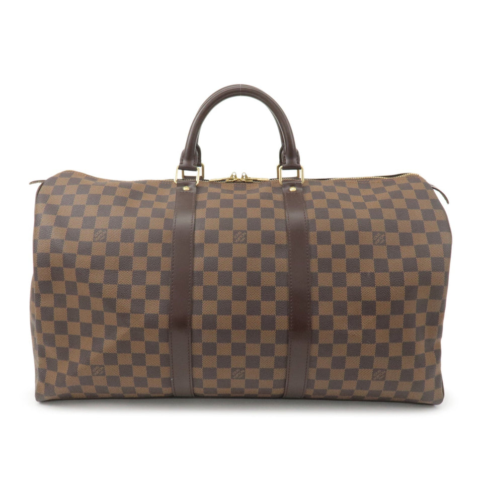Louis Vuitton Damier Keep All 50 Boston Bag Brown N41427