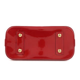 Louis Vuitton Monogram Vernis Alma BB 2Way Shoulder Bag Red M91606