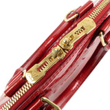 Louis Vuitton Monogram Vernis Alma BB 2Way Shoulder Bag Red M91606
