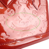 Louis Vuitton Monogram Vernis Alma BB 2Way Shoulder Bag Red M91606