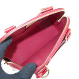 Louis Vuitton Monogram Vernis Alma BB 2Way Shoulder Bag Red M91606