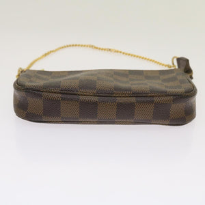 Louis Vuitton Mini Pochette Accessoires  Canvas Clutch Bag