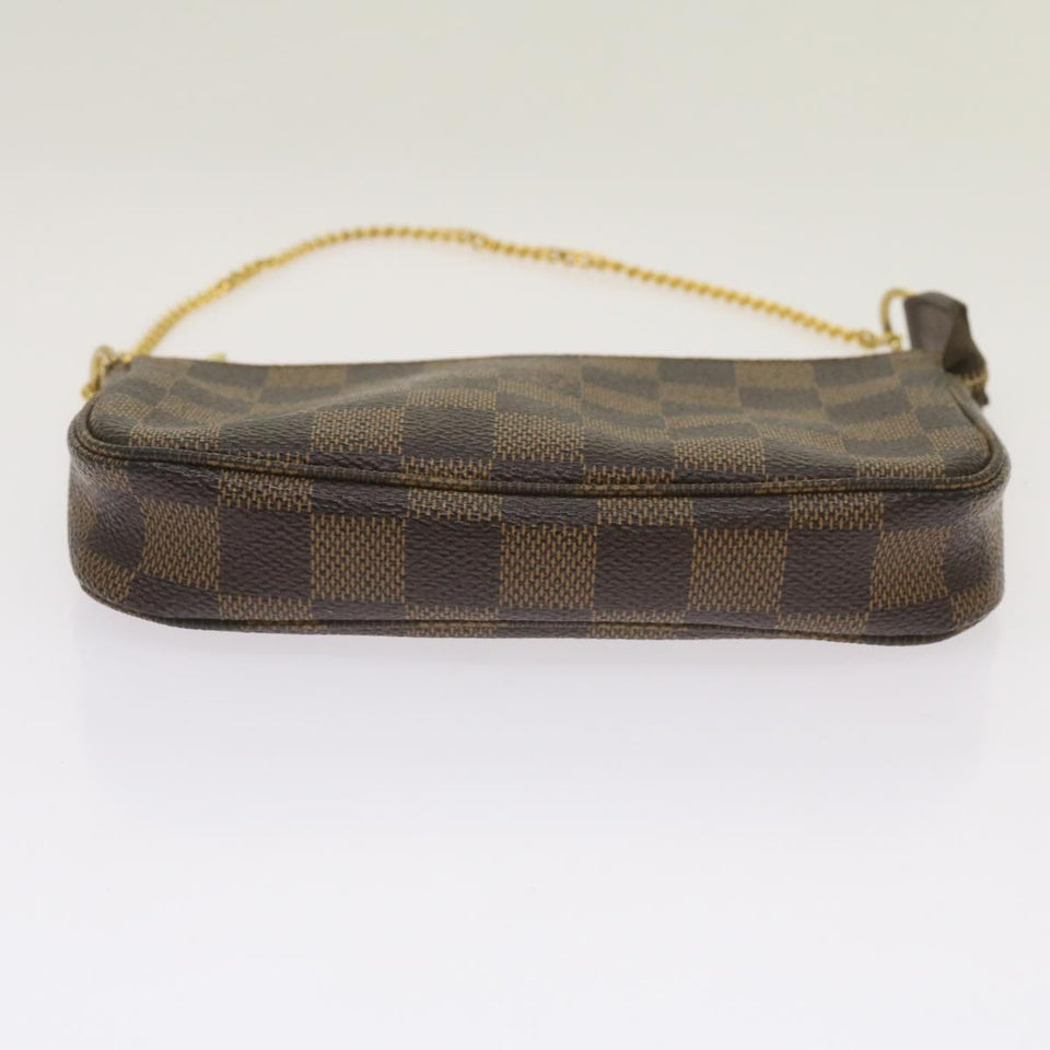 Louis Vuitton Mini Pochette Accessoires  Canvas Clutch Bag