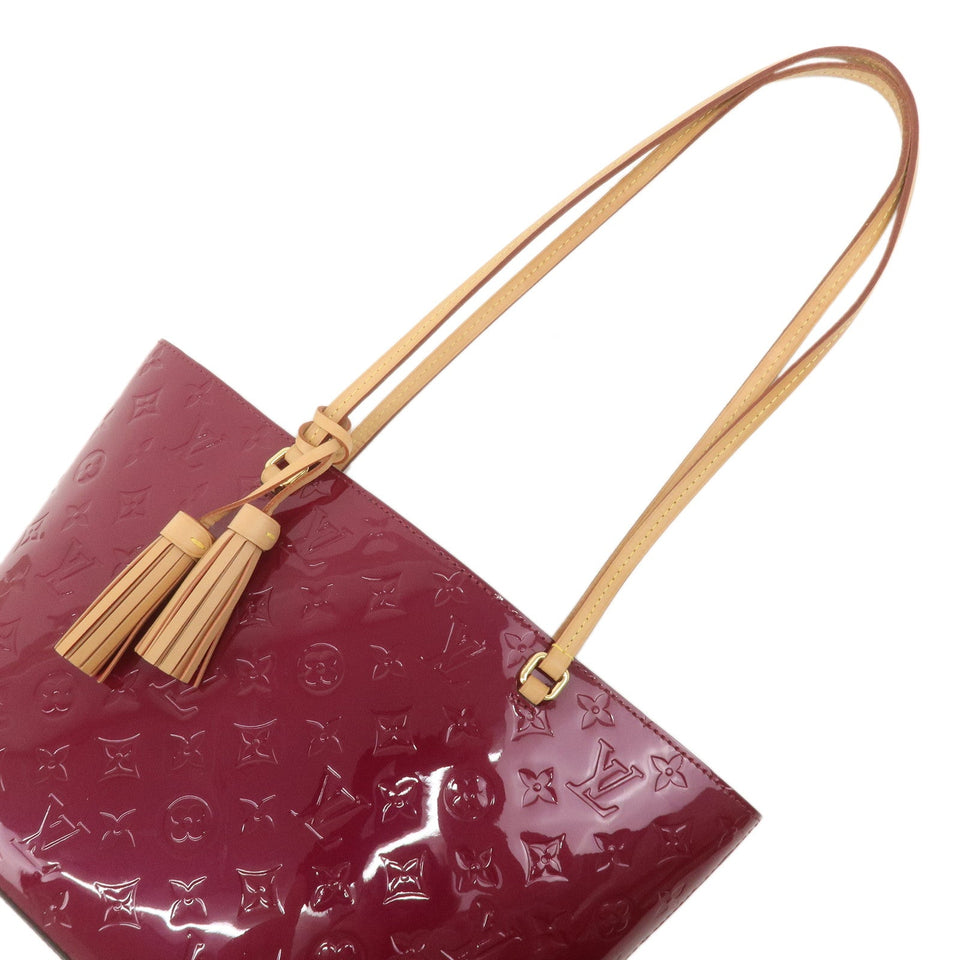 Louis Vuitton Monogram Vernis Long Beach PM Tote Bag Purple M90480