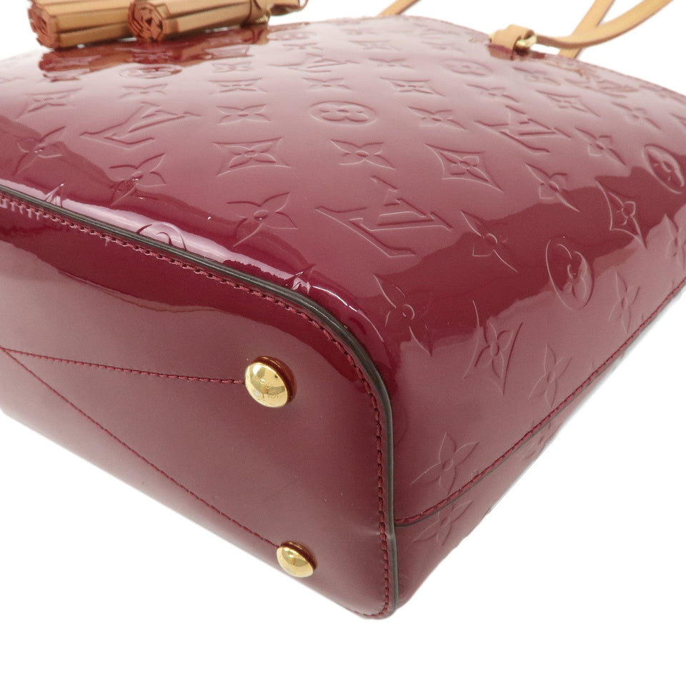 Louis Vuitton Monogram Vernis Long Beach PM Tote Bag Purple M90480