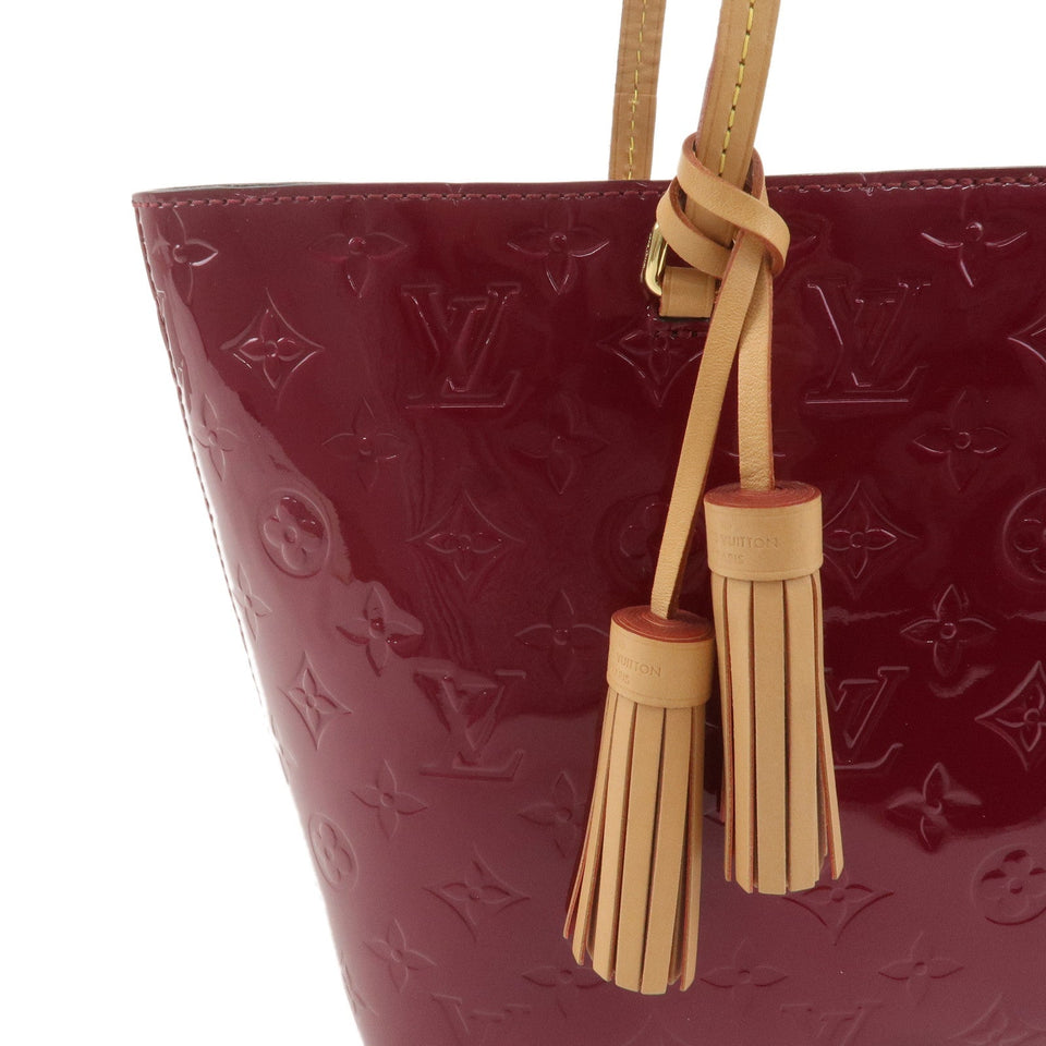 Louis Vuitton Monogram Vernis Long Beach PM Tote Bag Purple M90480