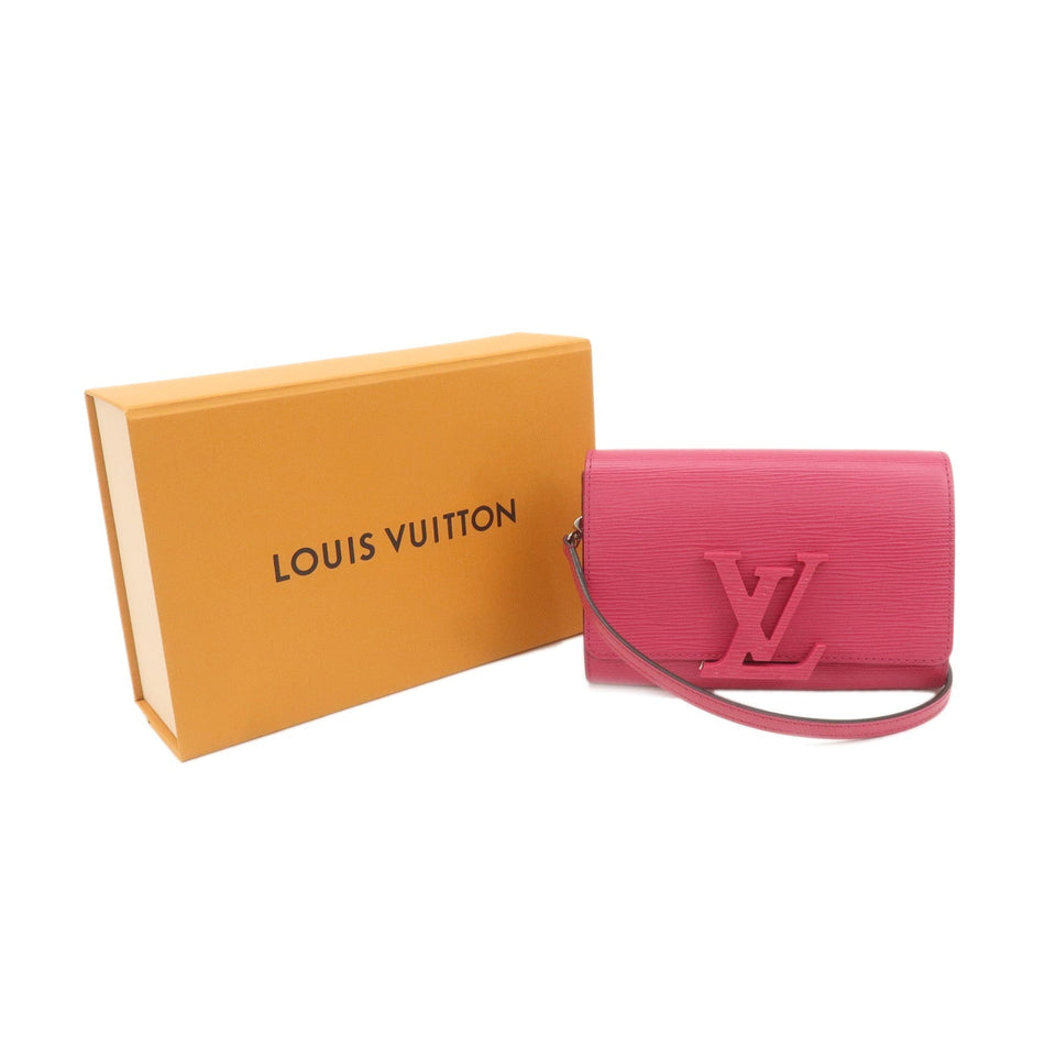 Louis Vuitton Epi Pochette Louise PM 2WAY Bag Pivoine M42082
