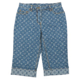 Louis Vuitton Monogram Denim Denim Pants Half Pants Blue RW051B