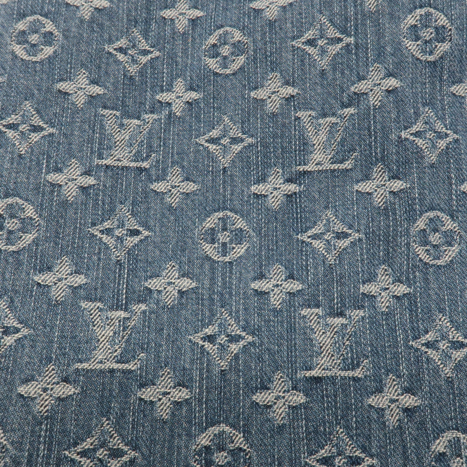 Louis Vuitton Monogram Denim Denim Pants Half Pants Blue RW051B