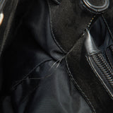Dior Black Oblique Canvas And Leather Belt Jean Pocket Bag