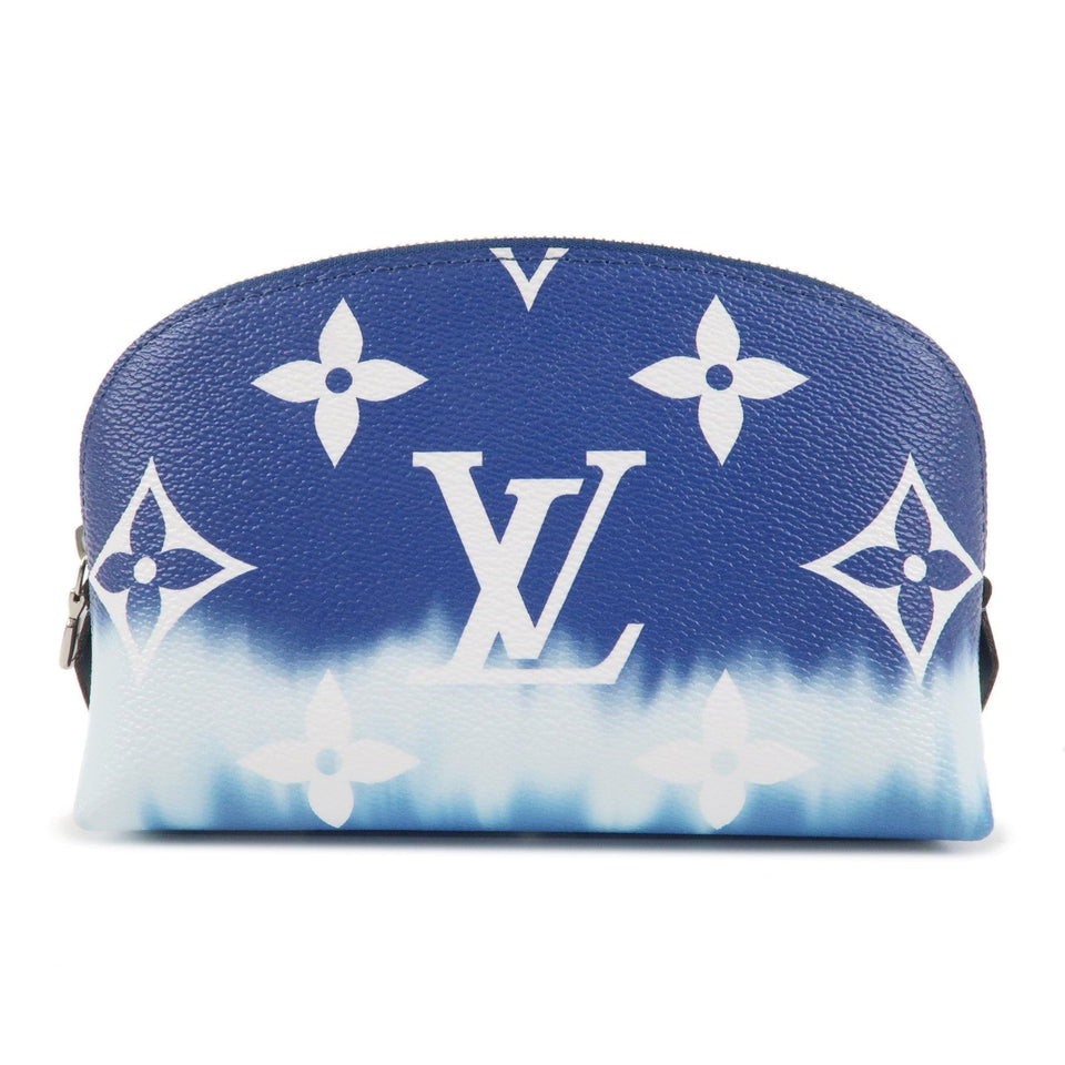 LOUIS VUITTON Escal Monogram Giant Pochette Cosmetic Pouch Blue