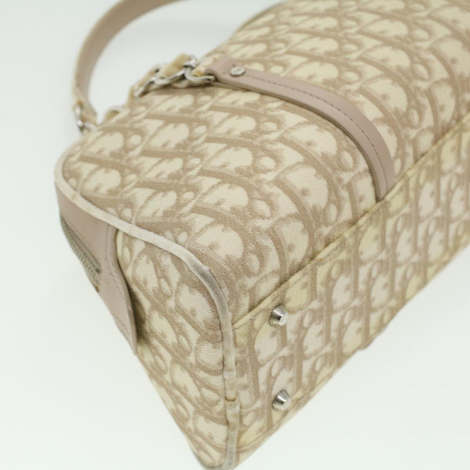 CHRISTIAN DIOR trotter romantic Flower Shoulder Bag Beige 03-BO-1025  37747