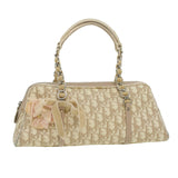 CHRISTIAN DIOR trotter romantic Flower Shoulder Bag Beige 03-BO-1025  37747